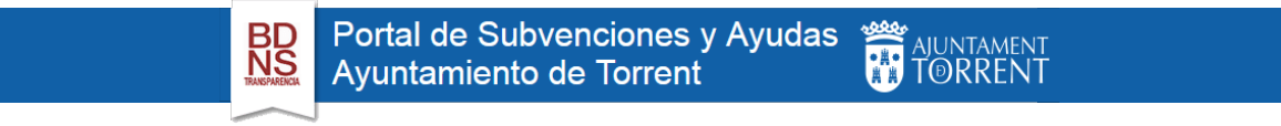 Portal de Subvenciones y Ayudas Ayuntamiento de Torrent